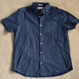 Men's Blue Patterned Shirt